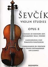 Otokar Sevcik Notenblätter Violin Studies op.8 (en/dt/fr/it)