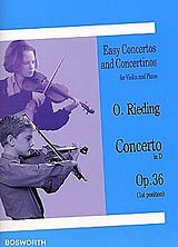 Oskar Rieding Notenblätter Concerto D-Dur op.36