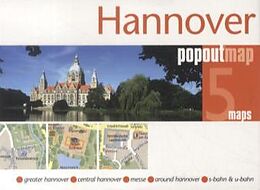 Carte (de géographie) Hannover PopOut Map, 5 maps de 