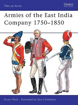 Couverture cartonnée Armies of the East India Company 17501850 de Stuart Reid