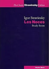 Igor Strawinsky Notenblätter Les Noces