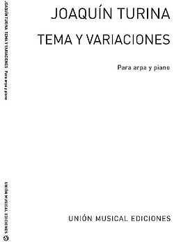 Joaquín Turina Notenblätter Tema y Variaciones para arpa y piano