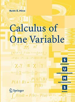 E-Book (pdf) Calculus of One Variable von K. E. Hirst