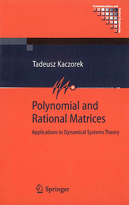 Livre Relié Polynomial and Rational Matrices de Tadeusz Kaczorek