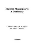 E-Book (pdf) Music in Shakespeare von Christopher R. Wilson, Michela Calore
