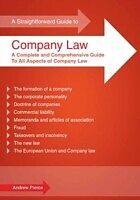 eBook (epub) Straightforward Guide To Company Law de Andrew Pierce