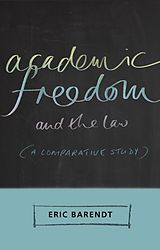 eBook (pdf) Academic Freedom and the Law de Eric Barendt