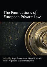 eBook (pdf) The Foundations of European Private Law de 