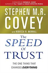 Couverture cartonnée The Speed of Trust de Stephen M. R. Covey