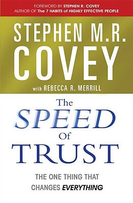 Couverture cartonnée The Speed of Trust de Stephen M. R. Covey