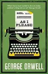 Kartonierter Einband As I Please von George Orwell