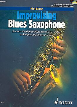 Kartonierter Einband Improvising Blues Saxophone von Nick Beston