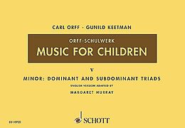 Carl Orff Notenblätter Music for Children vol.5 minordominant and subdominant triads