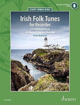 Loose-leaf book Irish Folk Tunes for Descant Recorder de Peter Bowman