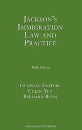 Couverture cartonnée Jackson's Immigration Law and Practice de Mr Colin Ryan, Bernard Warr, George Yeo