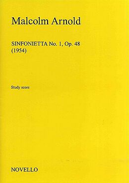 Malcolm Arnold Notenblätter Sinfonietta no.1 op. 48
