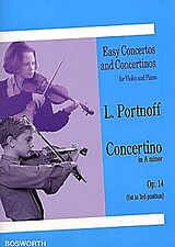 Leo Portnoff Notenblätter Concertino a-Moll op.14