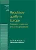 E-Book (epub) Regulatory quality in Europe von Fabrizio de Francesco