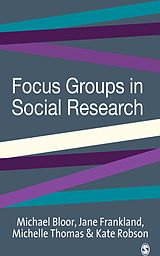 eBook (pdf) Focus Groups in Social Research de Michael Bloor, Jane Frankland, Michelle Thomas