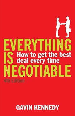 Couverture cartonnée Everything is Negotiable de Gavin Kennedy