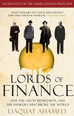 Couverture cartonnée Lords of Finance de Liaquat Ahamed