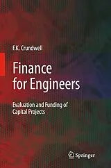 Fester Einband Finance for Engineers von Frank Crundwell