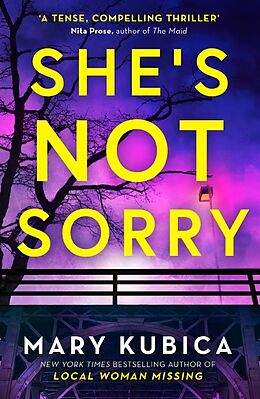 Couverture cartonnée She's Not Sorry de Kubica Mary