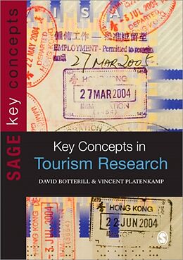Kartonierter Einband Key Concepts in Tourism Research von David Botterill, Vincent Platenkamp