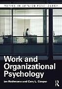 Couverture cartonnée Work and Organizational Psychology de Sebastiaan Rothmann, Cary L. Cooper