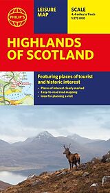 (Land)Karte Philip's Highlands of Scotland: Leisure and Tourist Map von Philip's Maps