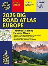 Kartonierter Einband 2025 Philip's Big Road Atlas of Europe von Philip's Maps