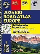 Reliure en spirale 2025 Philip's Big Road Atlas of Europe de Philip's Maps