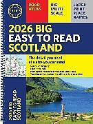 Reliure en spirale Philip's Big Easy to Read Scotland Road Atlas (Spiral A3) de Philip's Maps