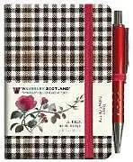 Fester Einband A Red, Red Rose Tartan Notebook (mini with pen) (Burns check tartan) von Waverley Scotland