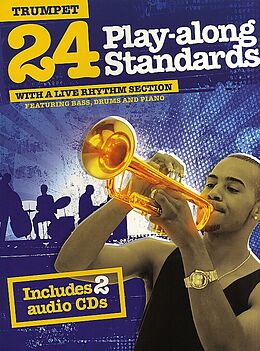 Kartonierter Einband 24 Play-Along Standards with a Live Rhythm Section von 