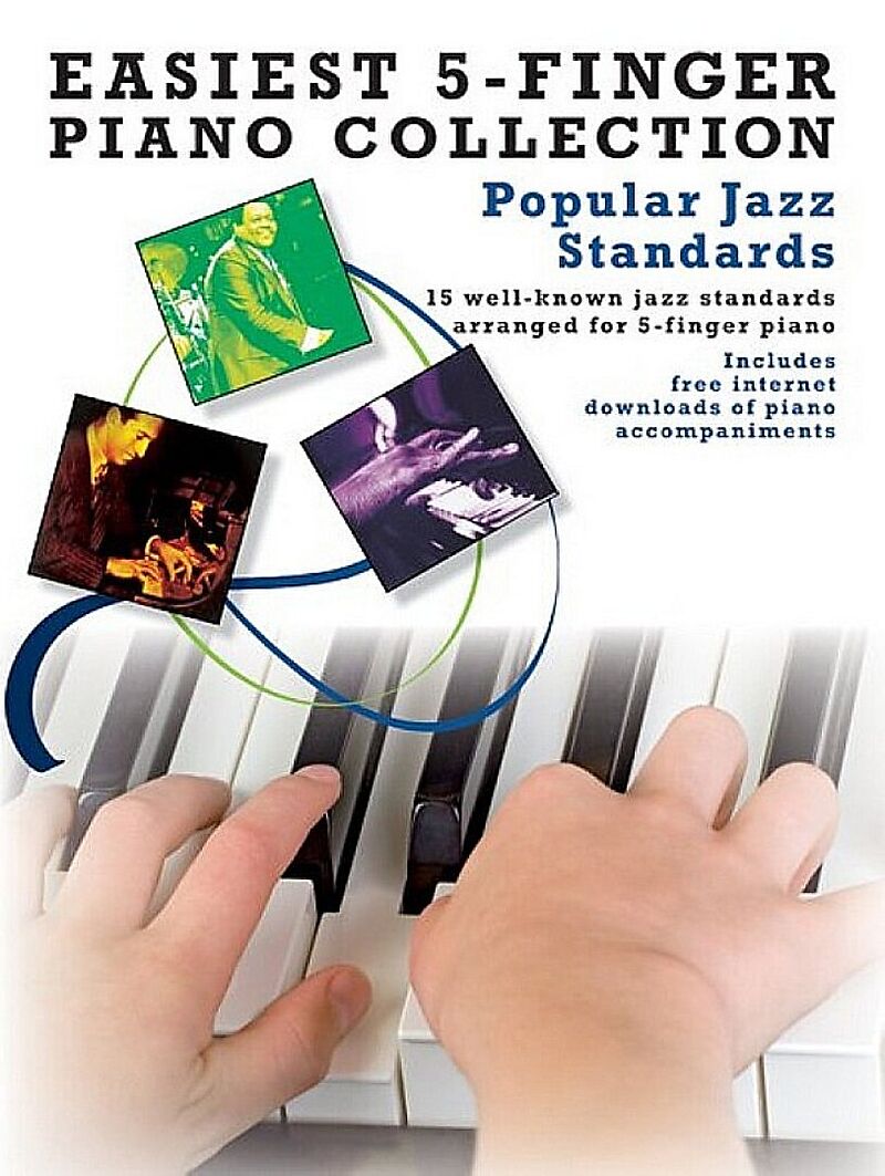 Jazz Standards for 5-finger piano (with text)
