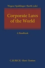 Fester Einband Corporate Laws of the World von Gerhard (Gleiss Lutz, Stuttgart) Spahlinger Wegen