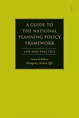 Livre Relié National Planning Policy de Gregory Jones (Francis Taylor Building) Qc