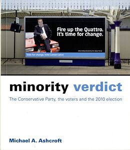 Couverture cartonnée Minority Verdict de Michael A. Ashcroft