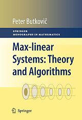 E-Book (pdf) Max-linear Systems: Theory and Algorithms von Peter Butkovic