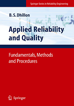 Couverture cartonnée Applied Reliability and Quality de Balbir S. Dhillon