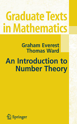 Couverture cartonnée An Introduction to Number Theory de Thomas Ward, G. Everest