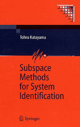 Couverture cartonnée Subspace Methods for System Identification de Tohru Katayama