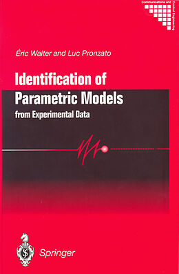 Couverture cartonnée Identification of Parametric Models de Eric Walter, Luc Pronzato