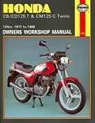 Couverture cartonnée Honda CB/Cd125T & Cm125C Twins (77 - 88) de Haynes Publishing