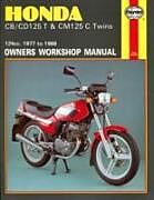 Couverture cartonnée Honda CB/CD125T &amp; CM125C Twins (77 - 88) de Haynes Publishing