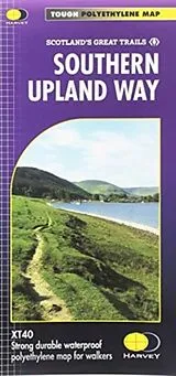 gefaltete (Land)Karte Southern Upland Way von 