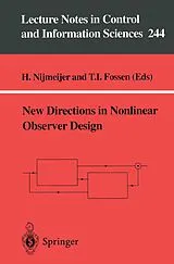 Kartonierter Einband New Directions in Nonlinear Observer Design von
