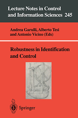 Couverture cartonnée Robustness in Identification and Control de 