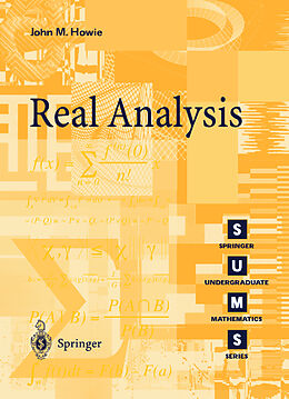 Couverture cartonnée Real Analysis de John M. Howie